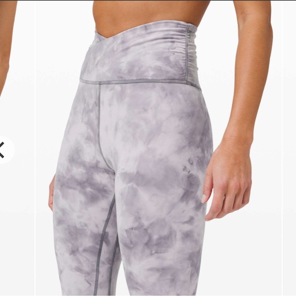 Lululemon Align 21” Cross Waist Diamond Stargaze Pitch Gray 8 - Picture 5 of 12